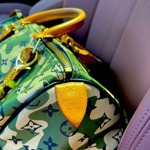 TAKASHI MURAKAMI X LOUIS VUITTON MONOGRAMOUFLAGE SPEEDY 35 - Picture 6 of 8
